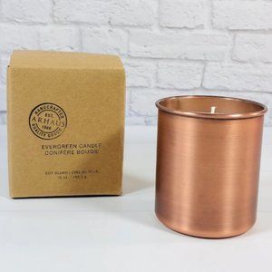 BNIB Arhaus Copper Candle - Evergreen